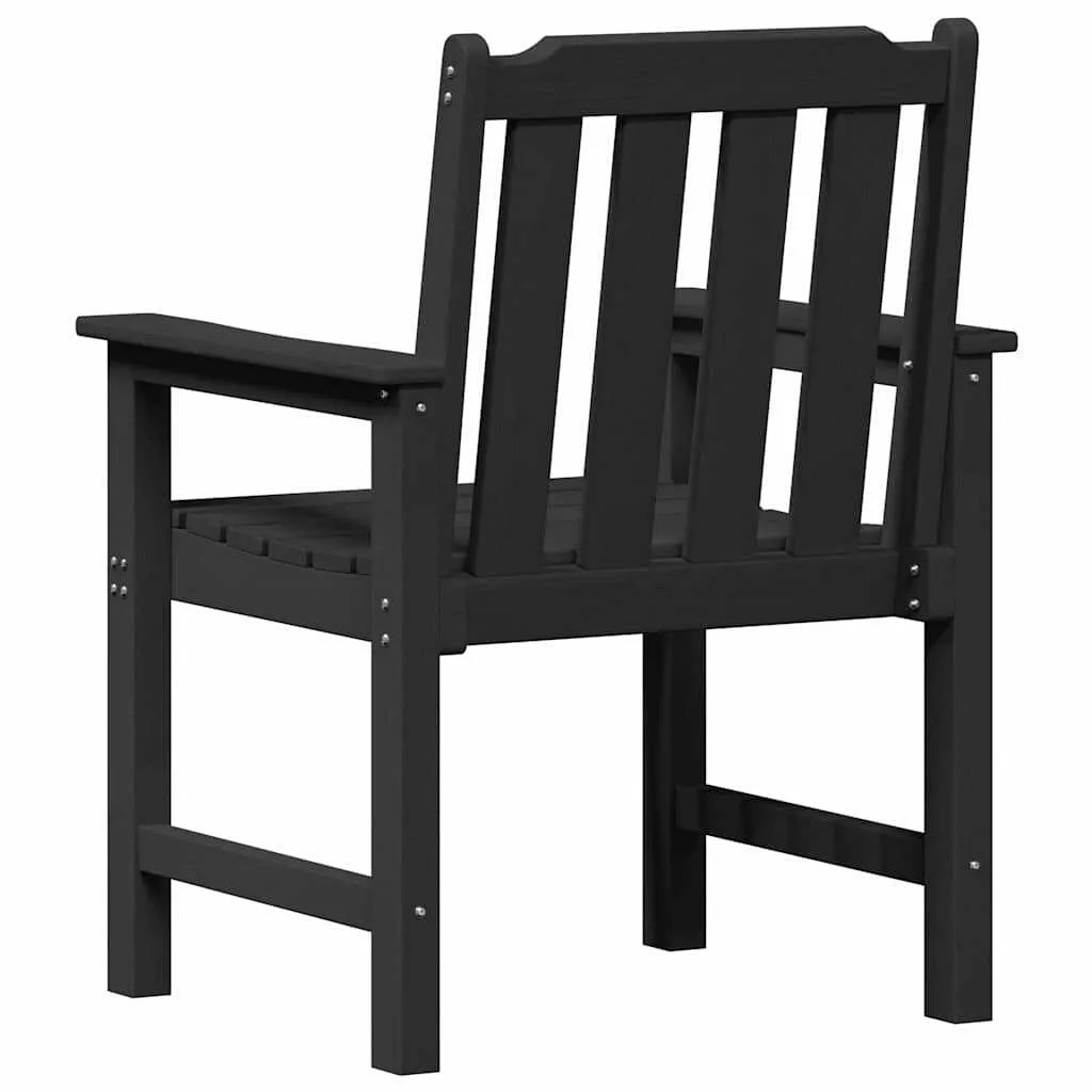 Modernes Gartenmöbel 65,5x59x88 cm Schwarz aus HDPE
