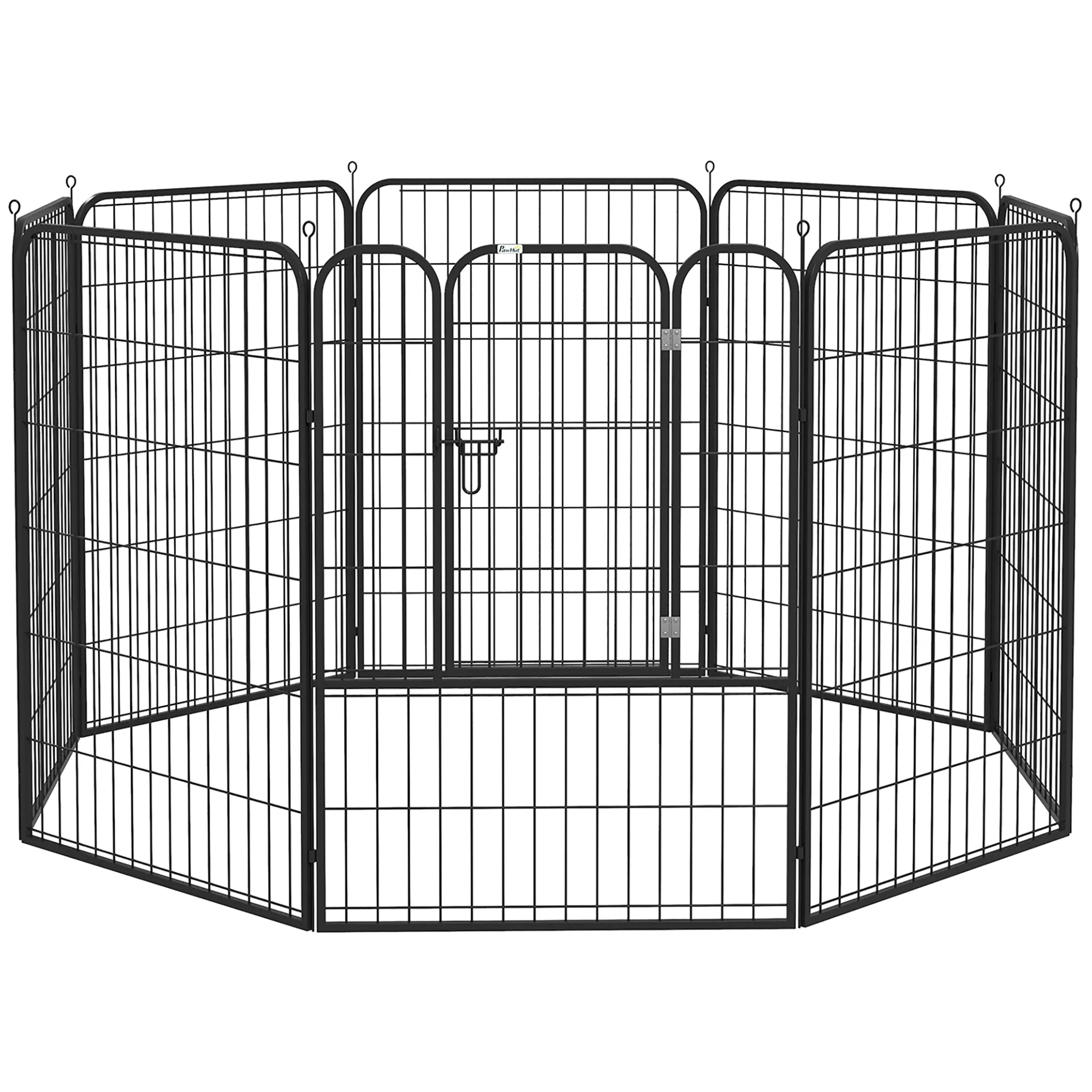 Hundelaufstall Grau 160x160x100 cm für kleine bis große Hunde