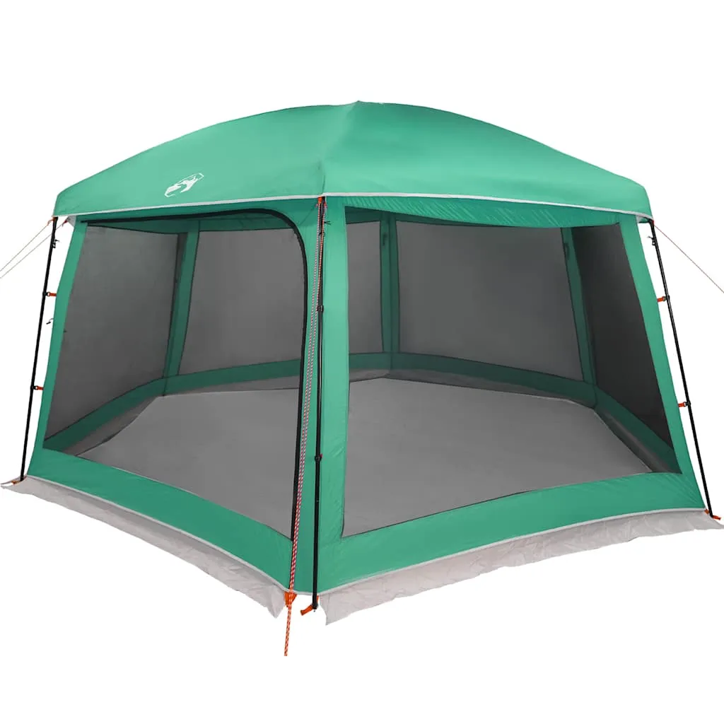 Poolzelt Meergrün 618x532x246 cm Wasserdicht mit Abnehmbarem Überzelt