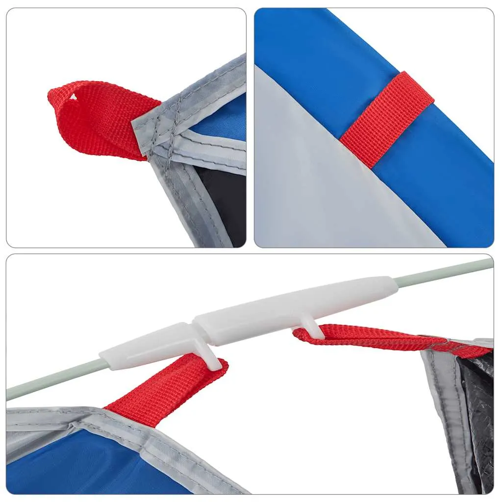 Strandzelt Azurblau 225/190 x 158 x 115 cm für 2 Personen