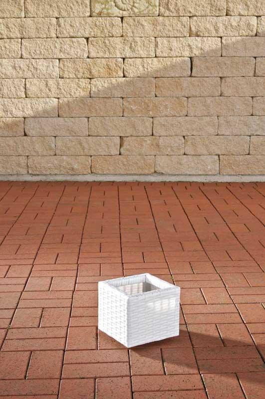 Blumenkübel Laura 20x17 cm weiß