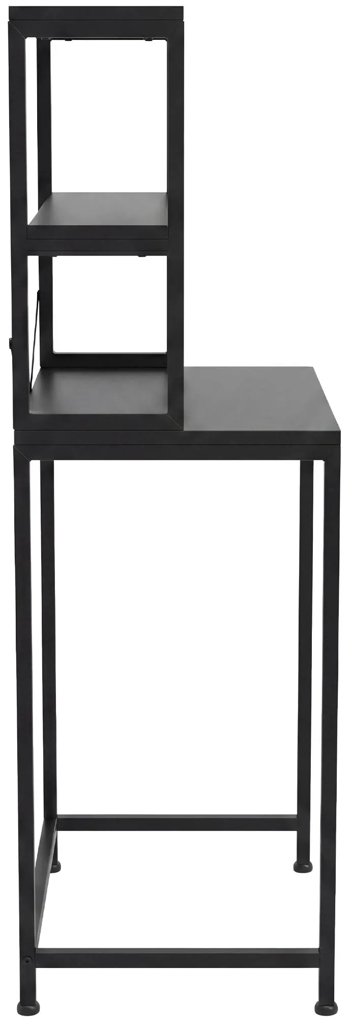 Waschmaschinenregal Torbay 68x50x155 cm schwarz