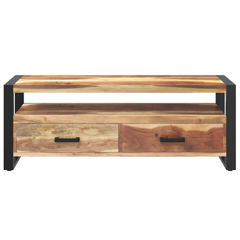 TV-Schrank 120x35x45 cm Massivholz Honigfarben