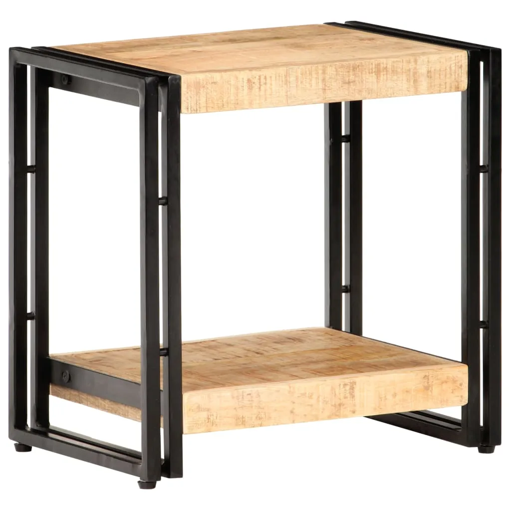Beistelltisch 40x30x40 cm Raues Mangoholz