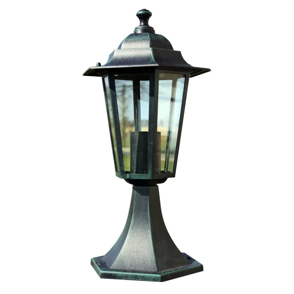 Gartenleuchte 41 cm Dunkelgrün / Schwarz mit E27 Fassung, 60 W