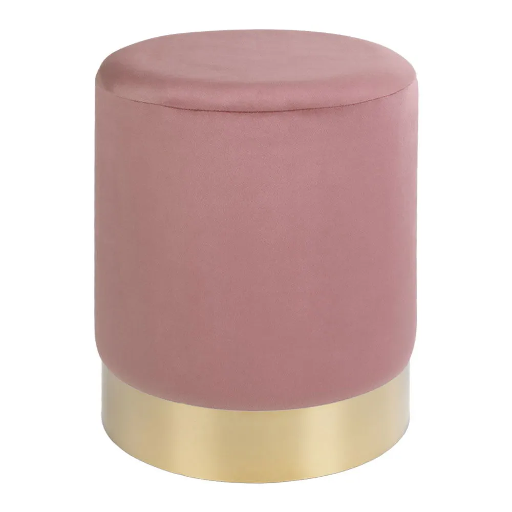 tinkaro Pouf Gamby Samt, Stahl Rosa tinkaro Pouf Gamby Samt, Stahl Rosa