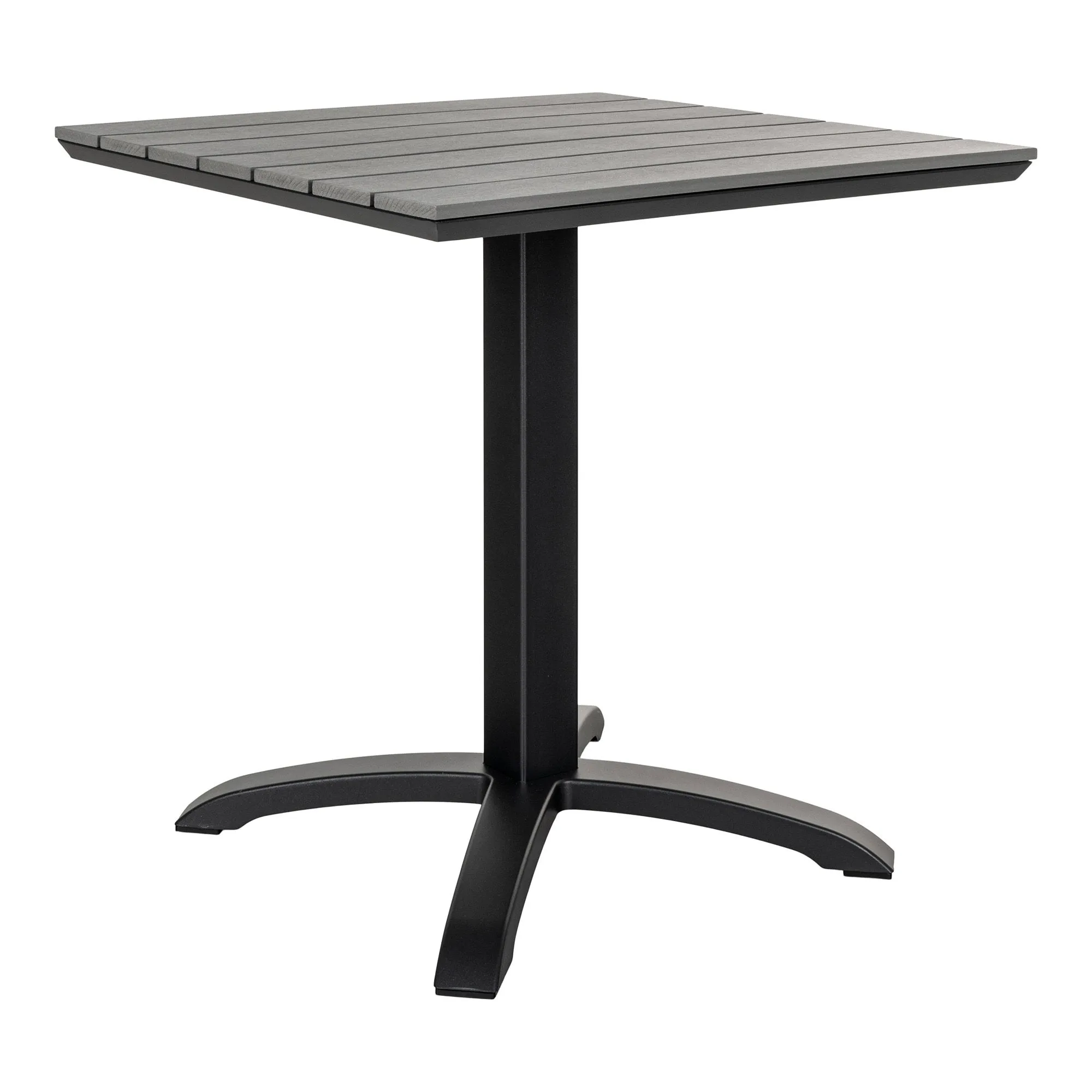tinkaro Bistrotisch Chicago Nonwood (PE), Aluminium Grau / Schwarz tinkaro Bistrotisch Chicago Nonwood (PE), Aluminium Grau / Schwarz