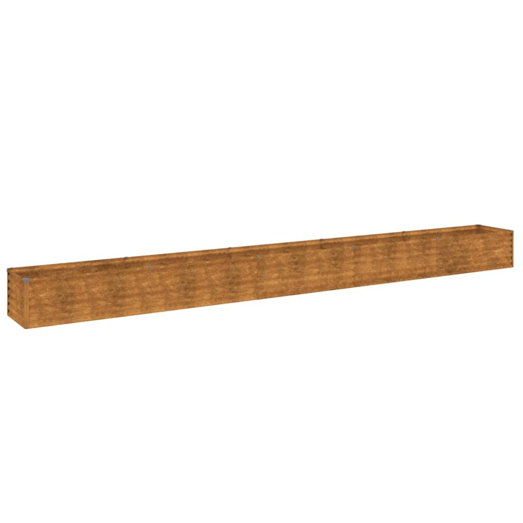 Willood Hochbeet Aus Cortenstahl – 482x50x36 Cm, Wetterfest, Pflegeleicht & Dekorativ