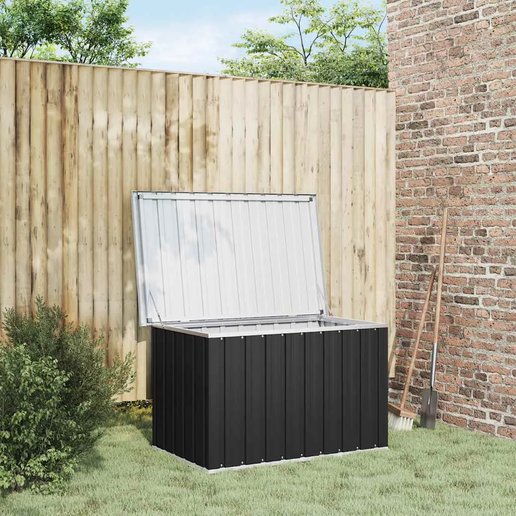 Aufbewahrungsbox Anthrazit 109x67x65 cm aus verzinktem Stahl