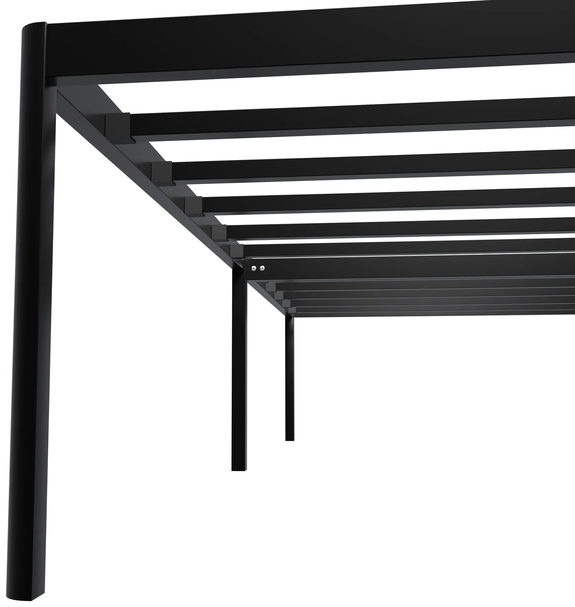 Metallbett Hamlin 200x200 cm schwarz