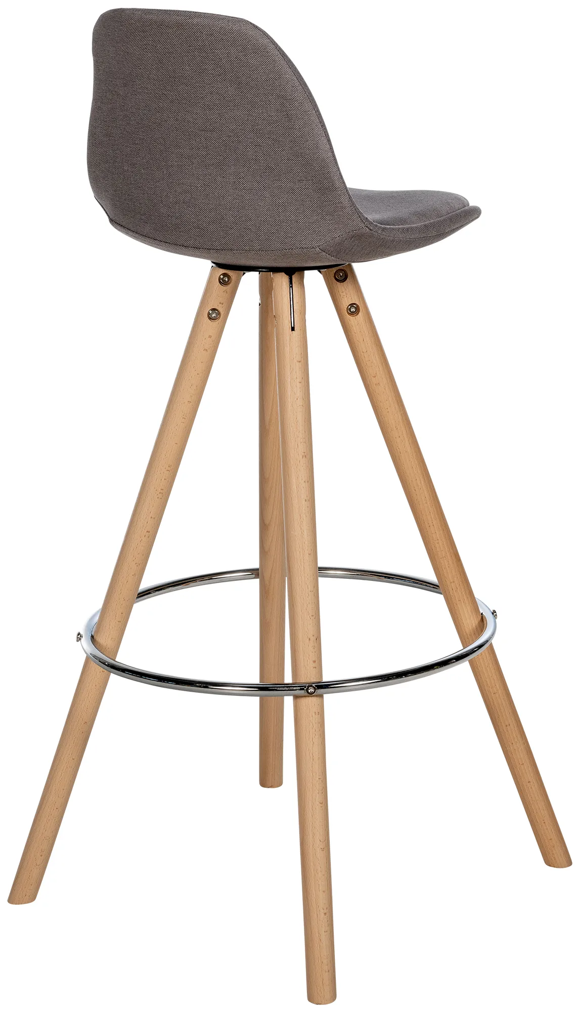 Barhocker Corbin Massivholz 99x38x44 cm taupe