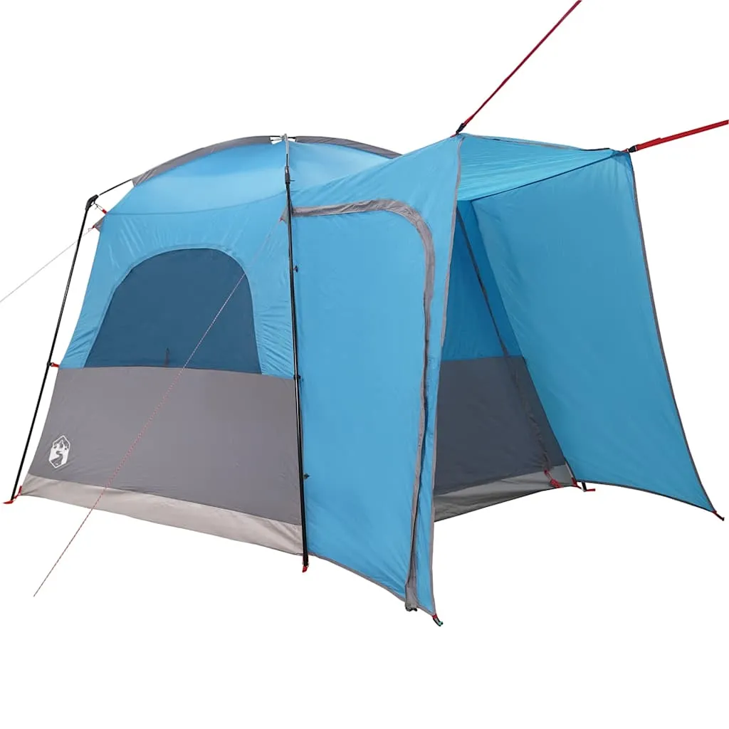 Autozelt Blau 410x357x222 cm wasserdicht mit E-Anschluss