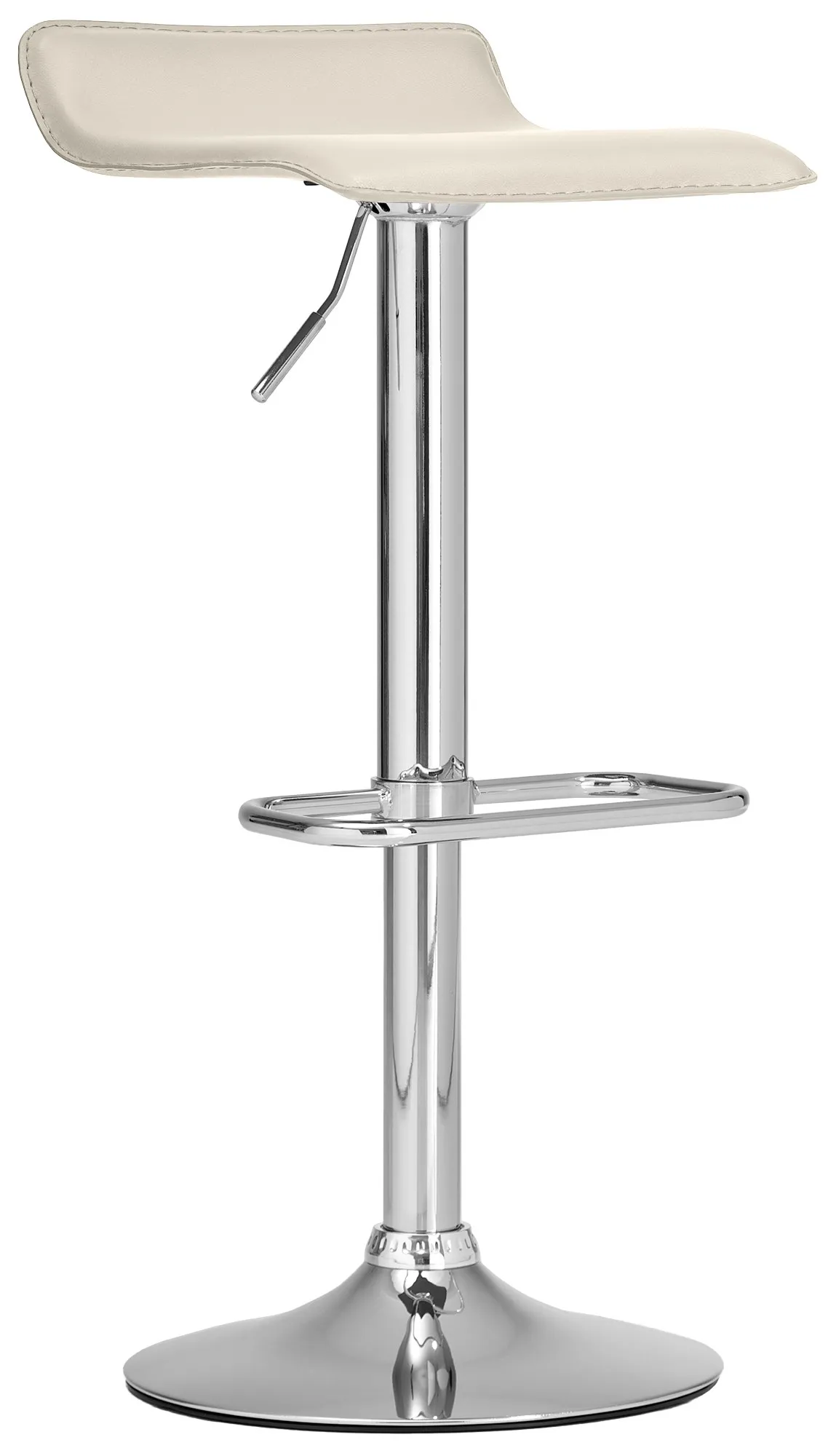 Barhocker Dyn 65-85x38x41 cm creme