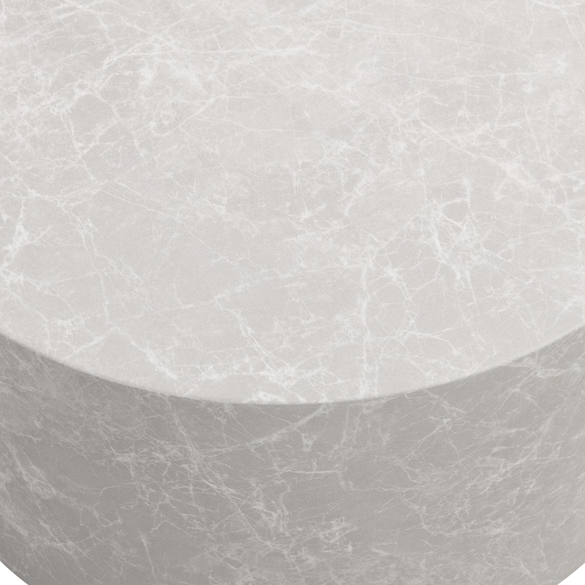 Couchtisch MONOBLOC 60x60x30 cm in Stein-Optik Sandfarben