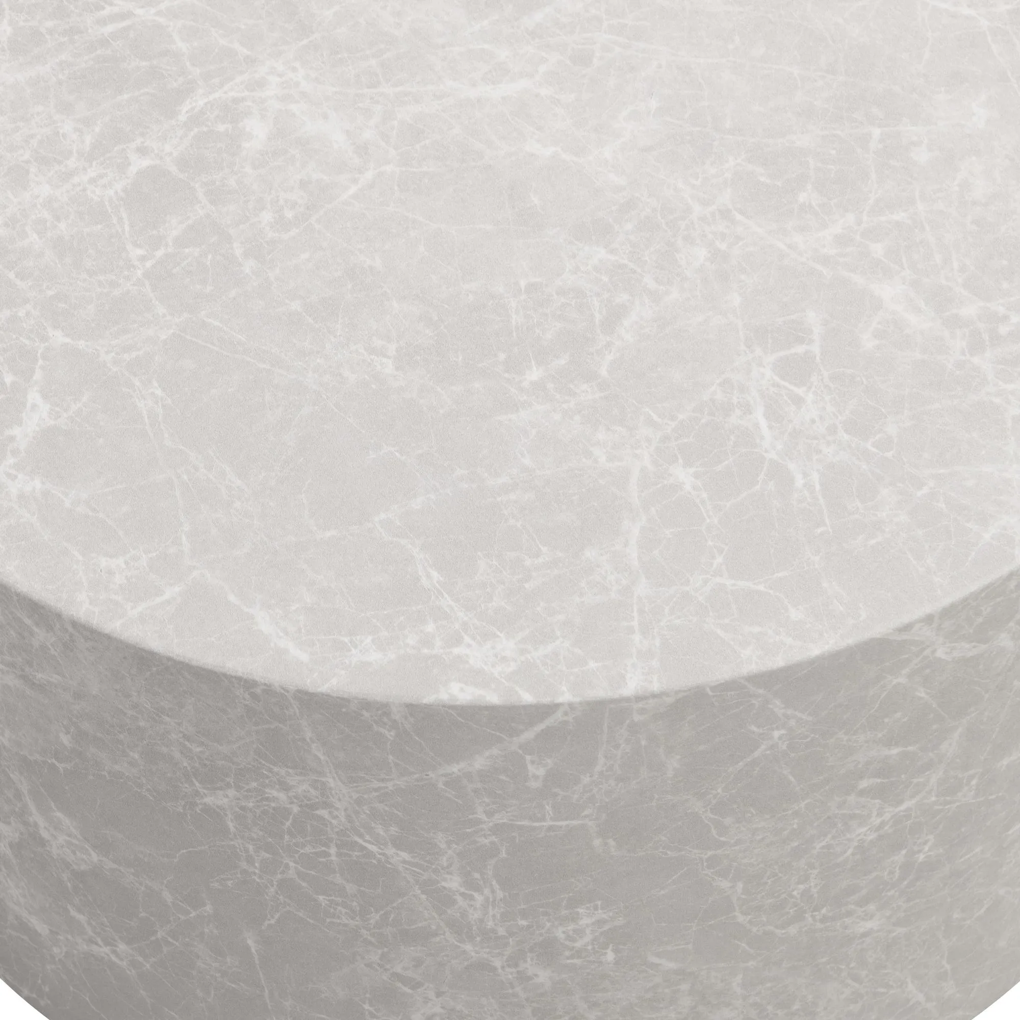 Couchtisch MONOBLOC 60x60x30 cm in Stein-Optik Sandfarben