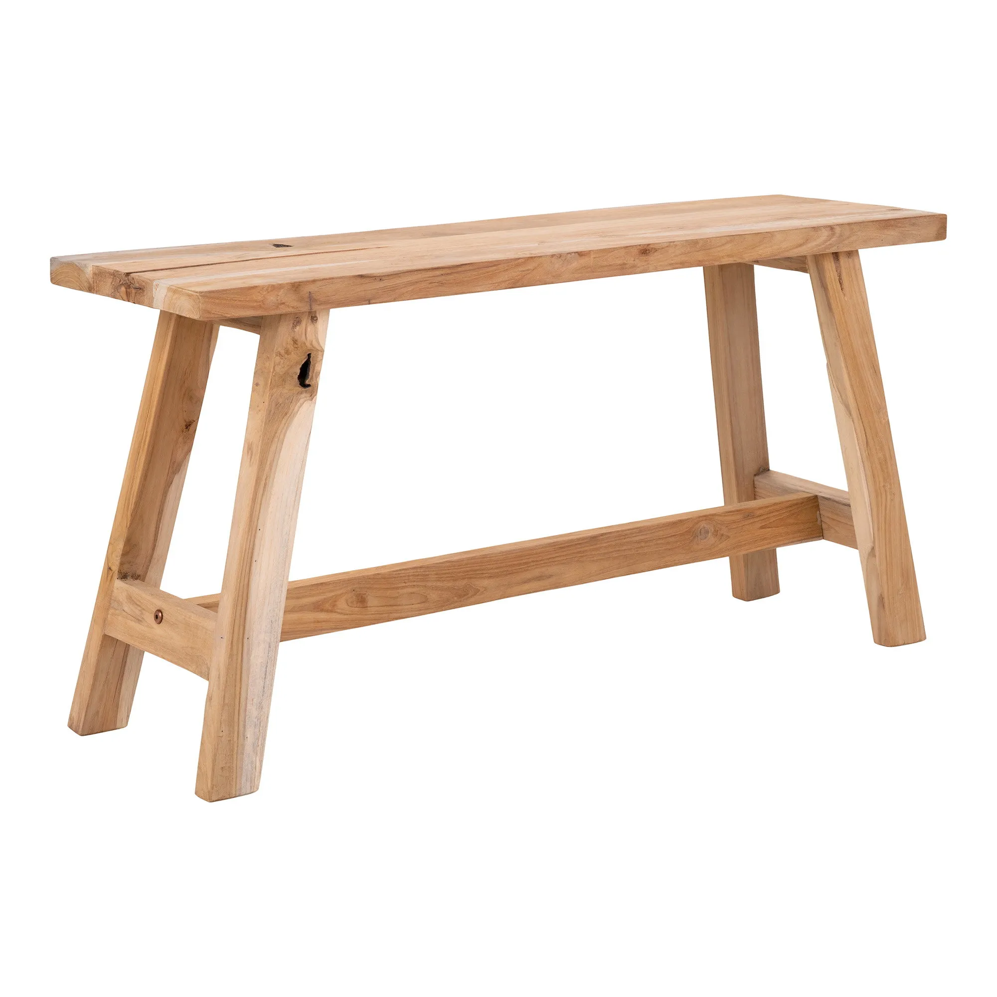 tinkaro Barcelona Bank Teak 90 x 25 x 45 cm Natur