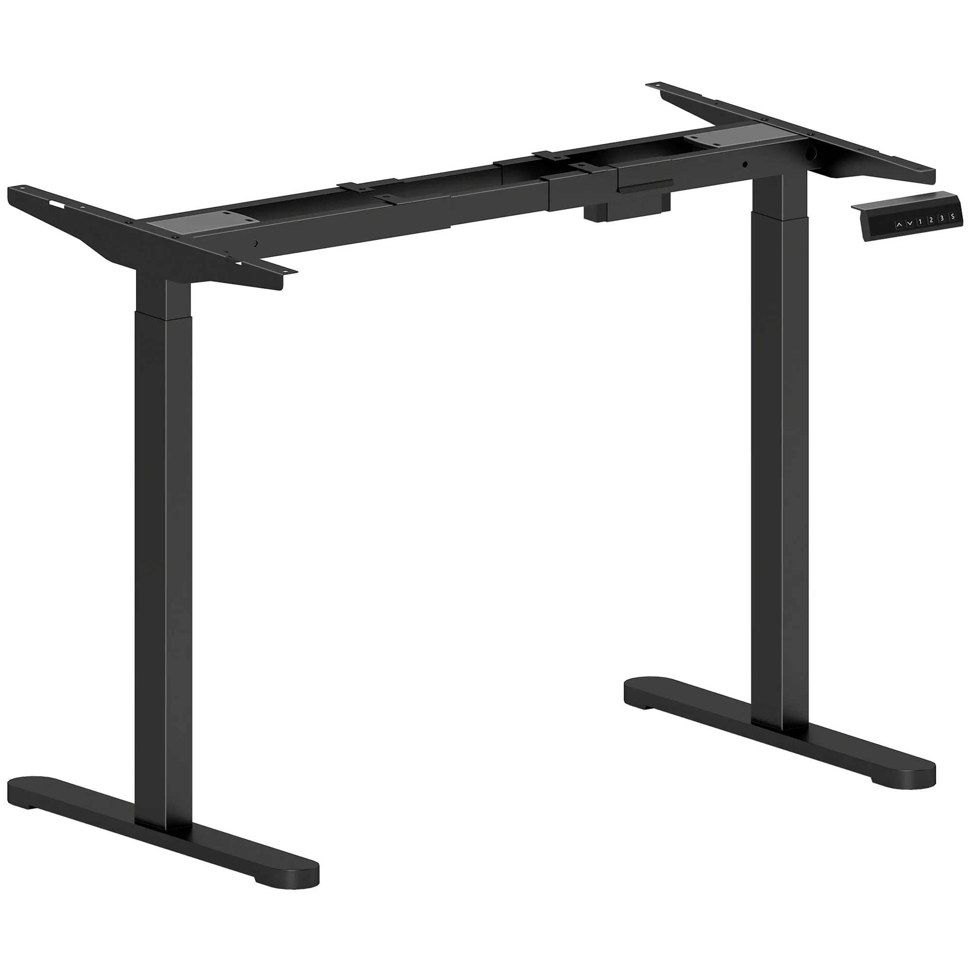 Höhenverstellbares Schreibtischgestell 70-118 cm Schwarz