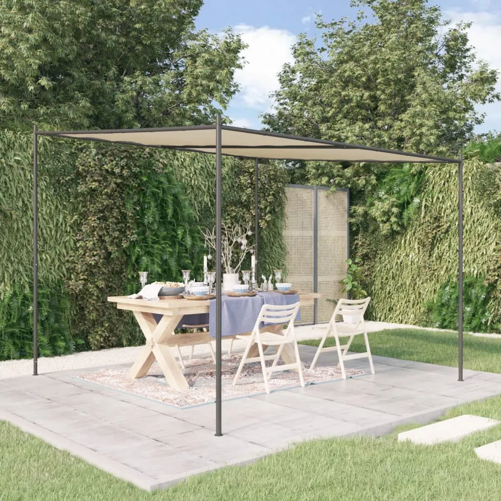 Klassischer Pavillon 3x3 m Beige mit wasserabweisendem Polyester