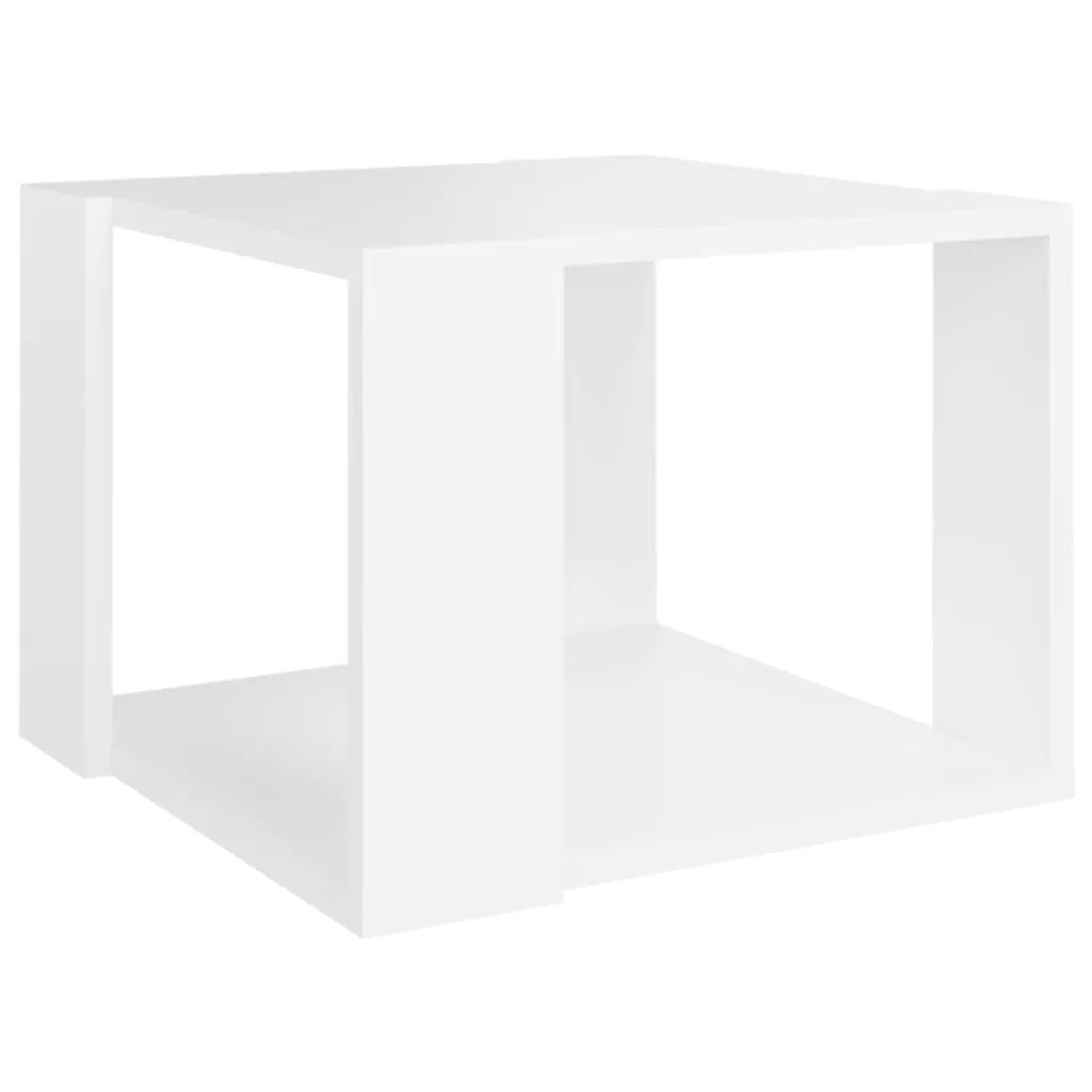 Couchtisch Weiß 40x40x30 cm Holzwerkstoff Couchtisch Weiß 40x40x30 cm Holzwerkstoff