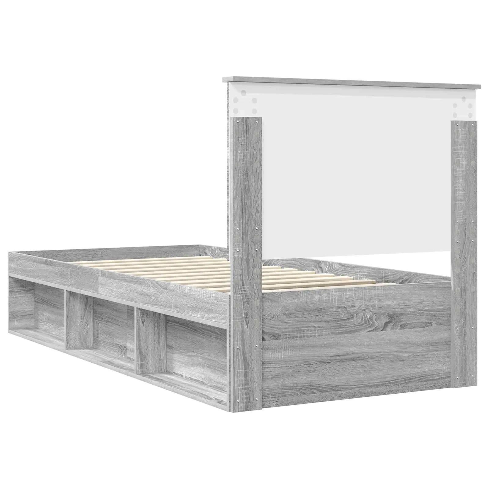Bettgestell 93 x 210 x 100 cm Sonoma-Grau