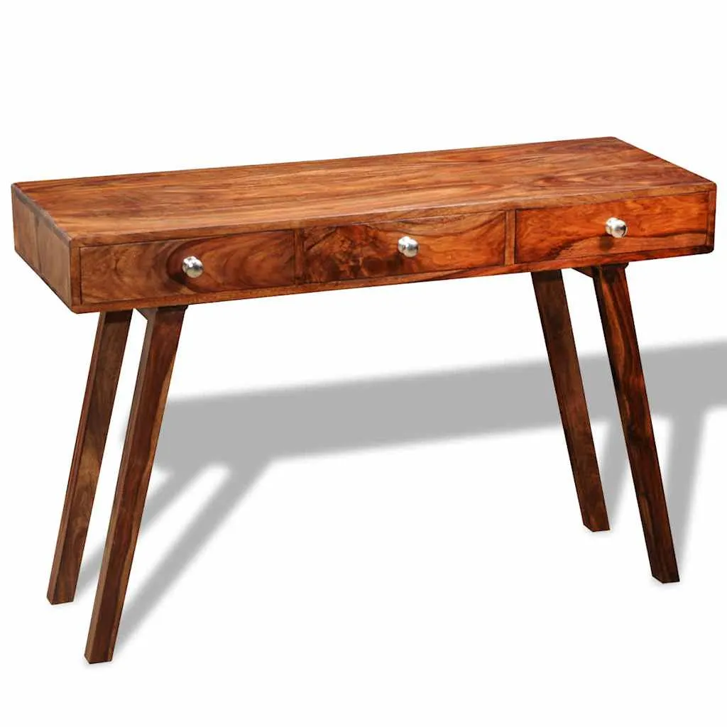 Sideboard aus Echtholz Braun 116 x 42 x 76 cm mit 3 Schubladen