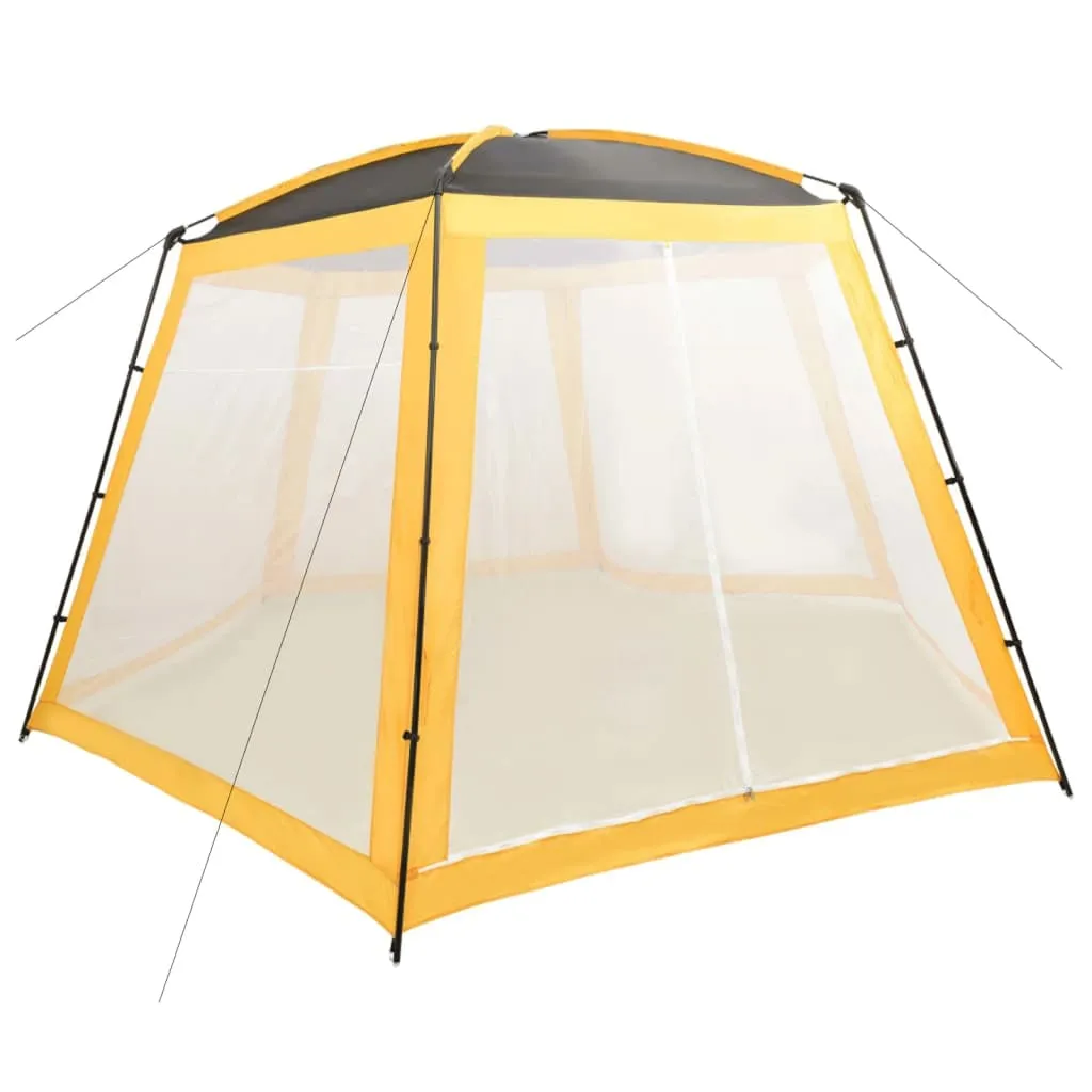 Pool-Pavillon Gelb 500 x 433 x 250 cm mit UV-beständigem Polyester