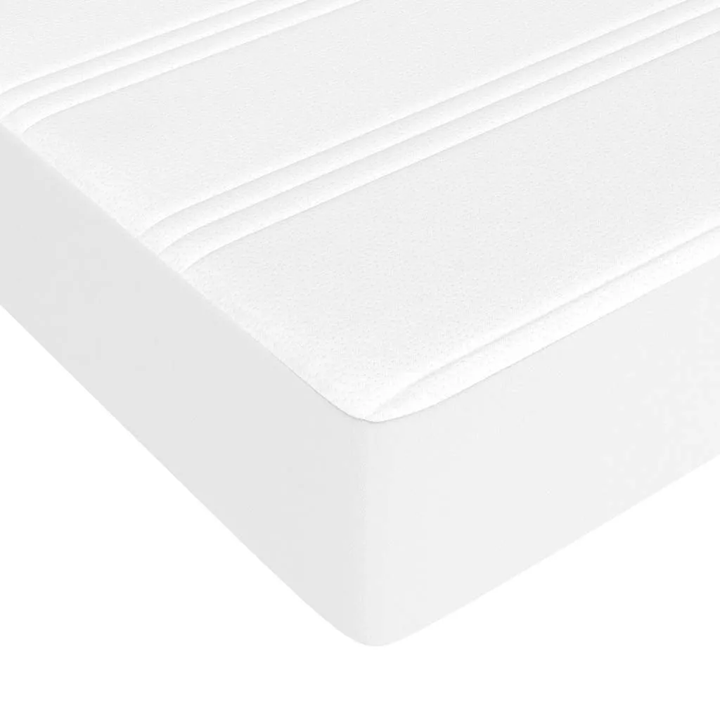 Boxspringbett Kunstleder mit Taschenfederkernmatratze 120x200 cm