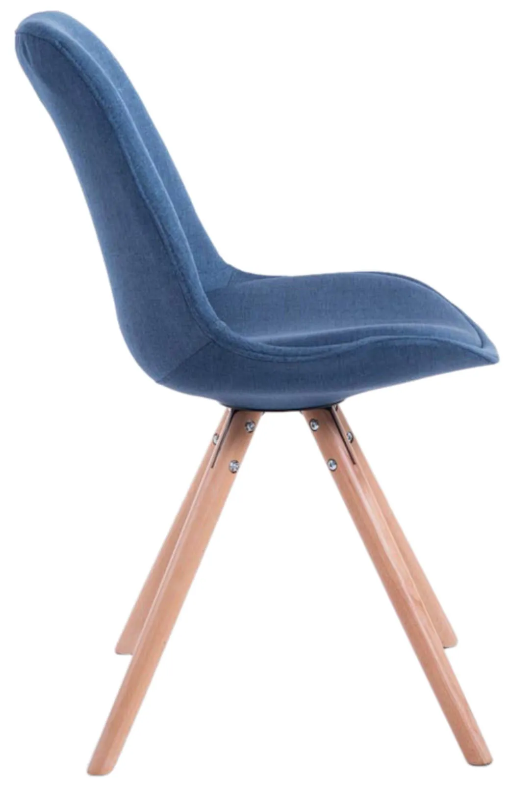 Besucherstühle Toulouse Stoff 84x48x56 cm Blau