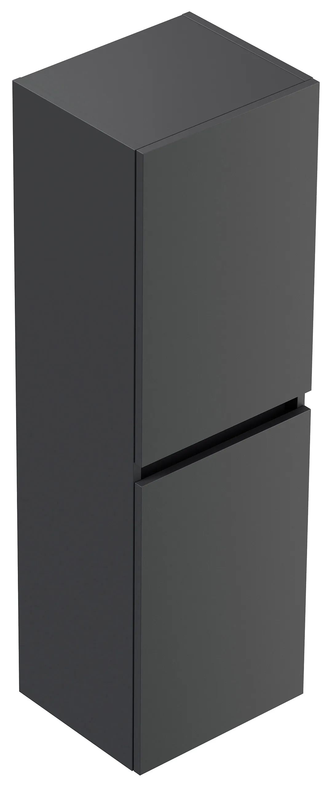 Limes Badezimmer Hochschrank 112cm Softclose zur Wandmontage grafit