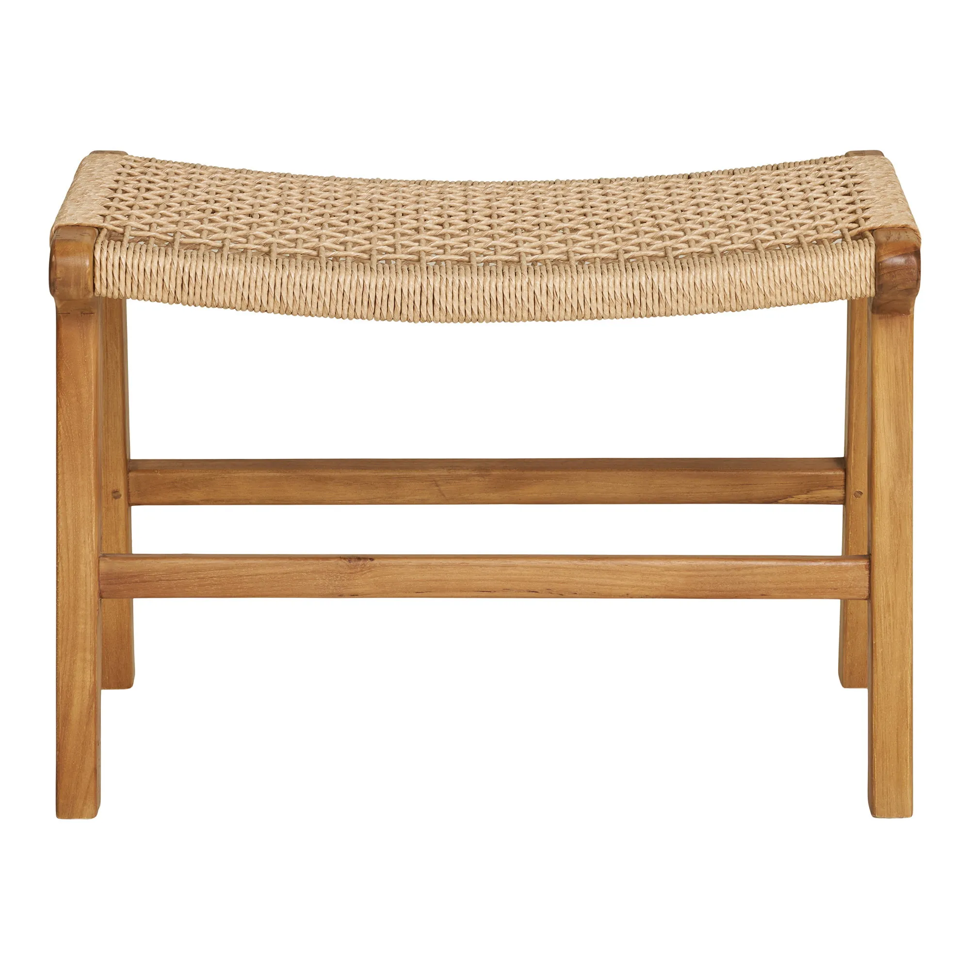 tinkaro Fußhocker Teak 60 x 40 x 42 cm Natur
