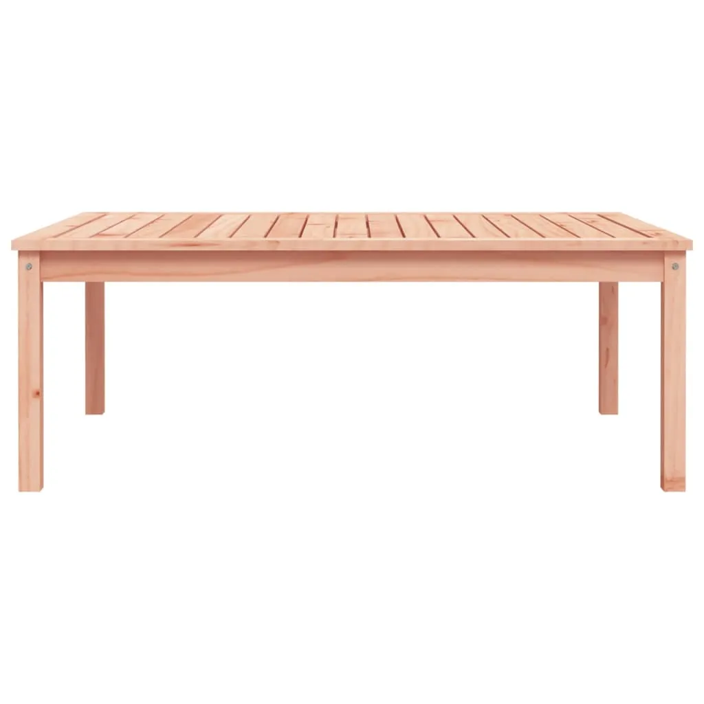 Gartentisch aus massivem Holz, 121 x 82,5 x 45 cm, naturfarben