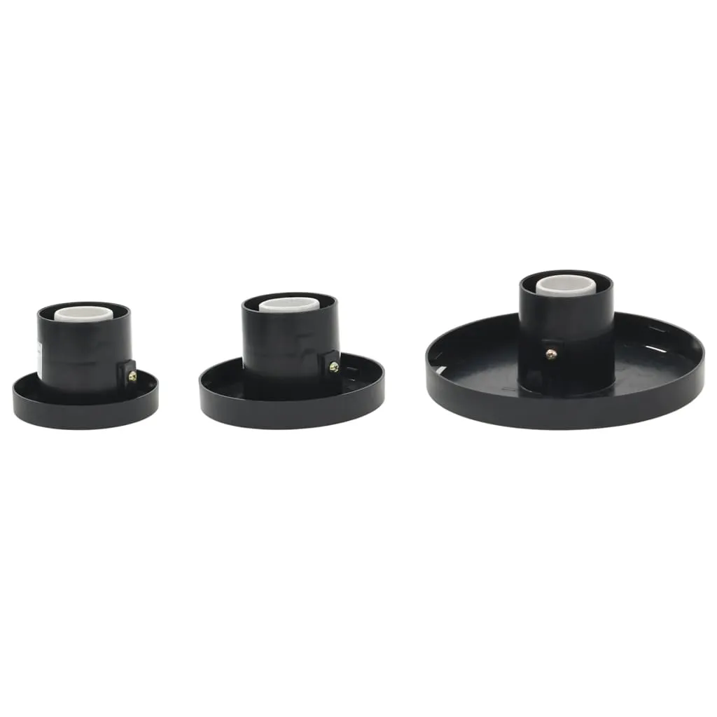 6er Set weiße LED-Kugellampen 20/30/40 cm mit E27-Fassung
