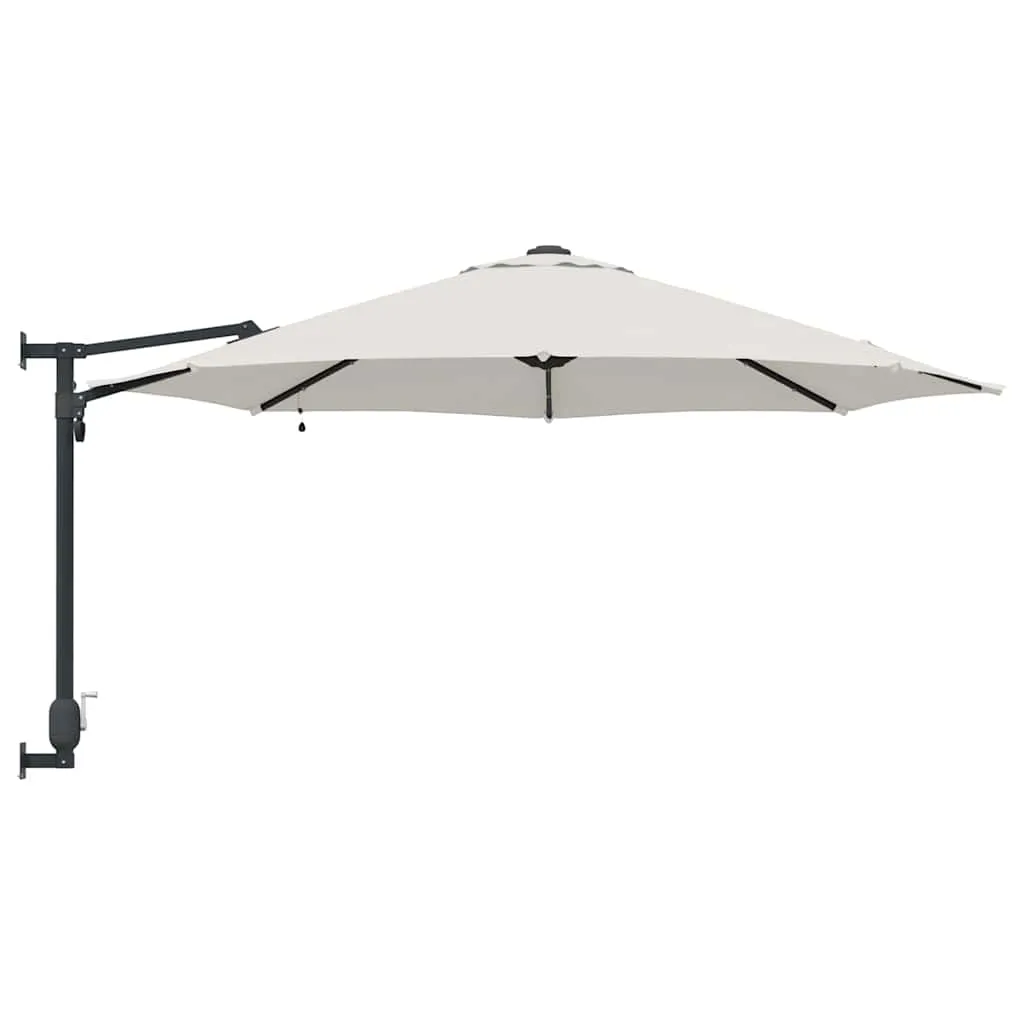 Garten-Sonnenschirm Sand 248 x 248 x 148 cm Polyester und Stahl