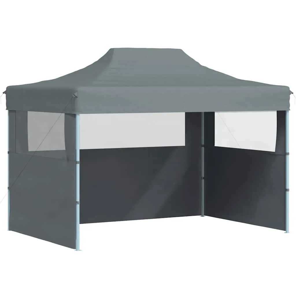 Faltbares Partyzelt Anthrazit 280x410x315 cm mit UV- und Wasserbeständigem Dach