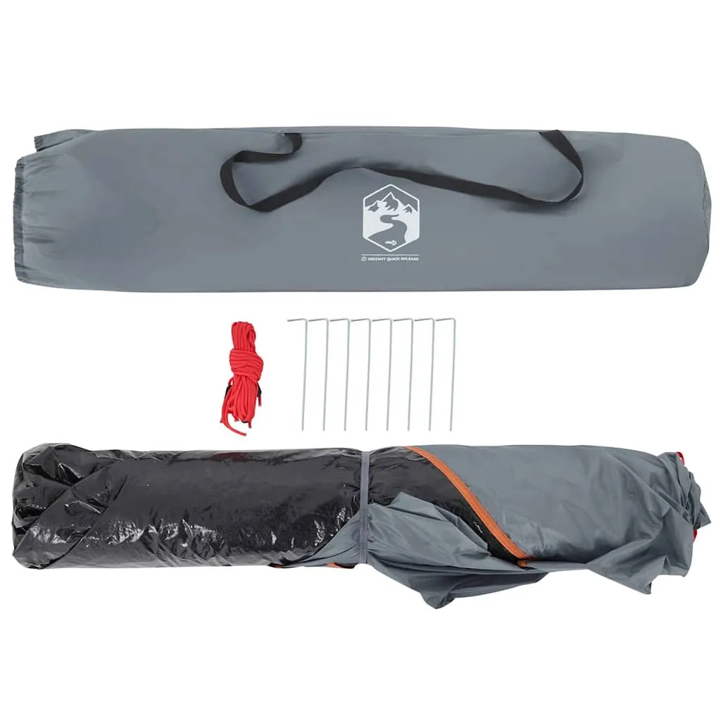 Campingzelt Kuppel 210x200x135 cm Grau und Orange