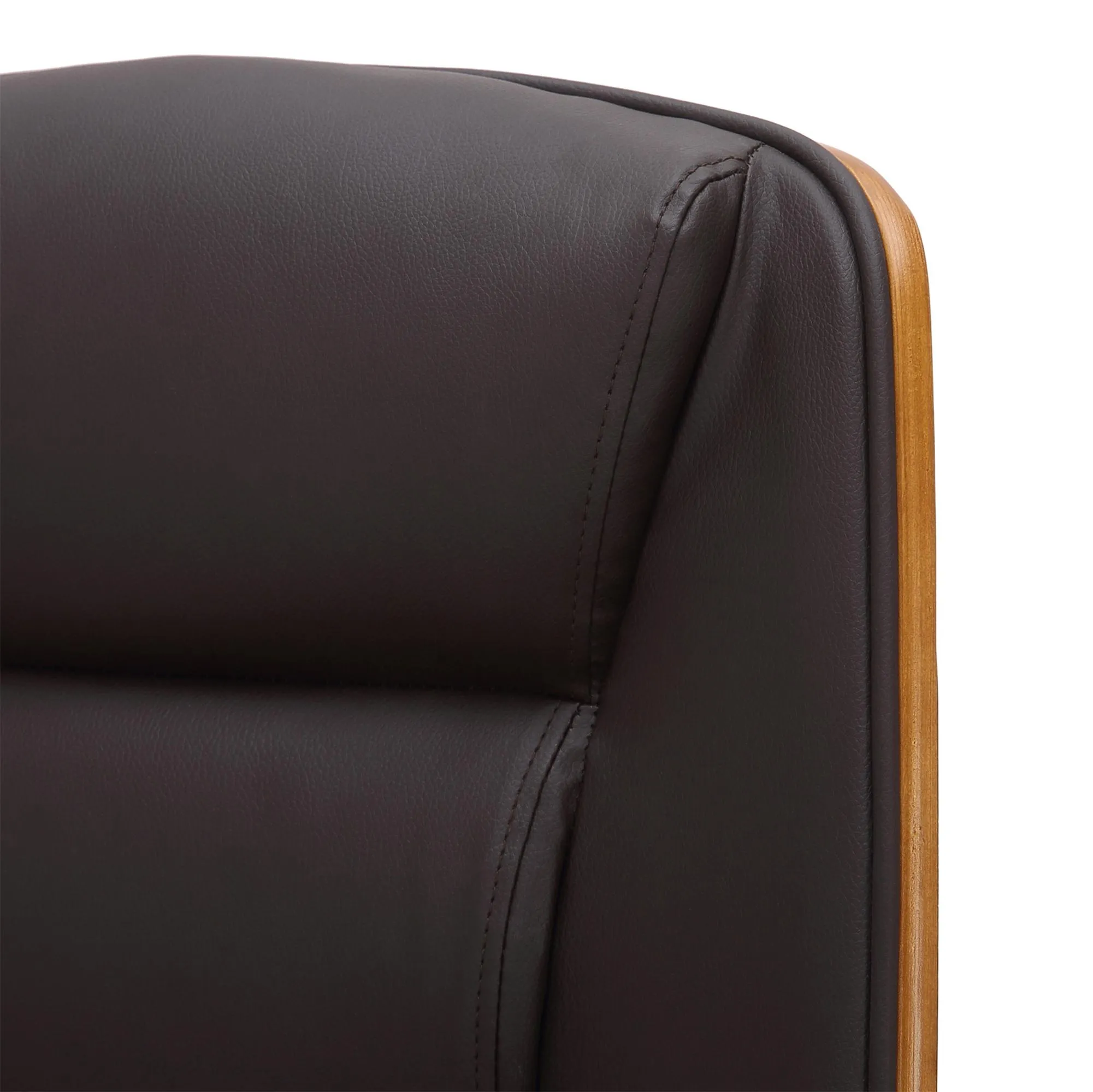Bürostuhl Yankton 102-110x60x68 cm walnuss/braun