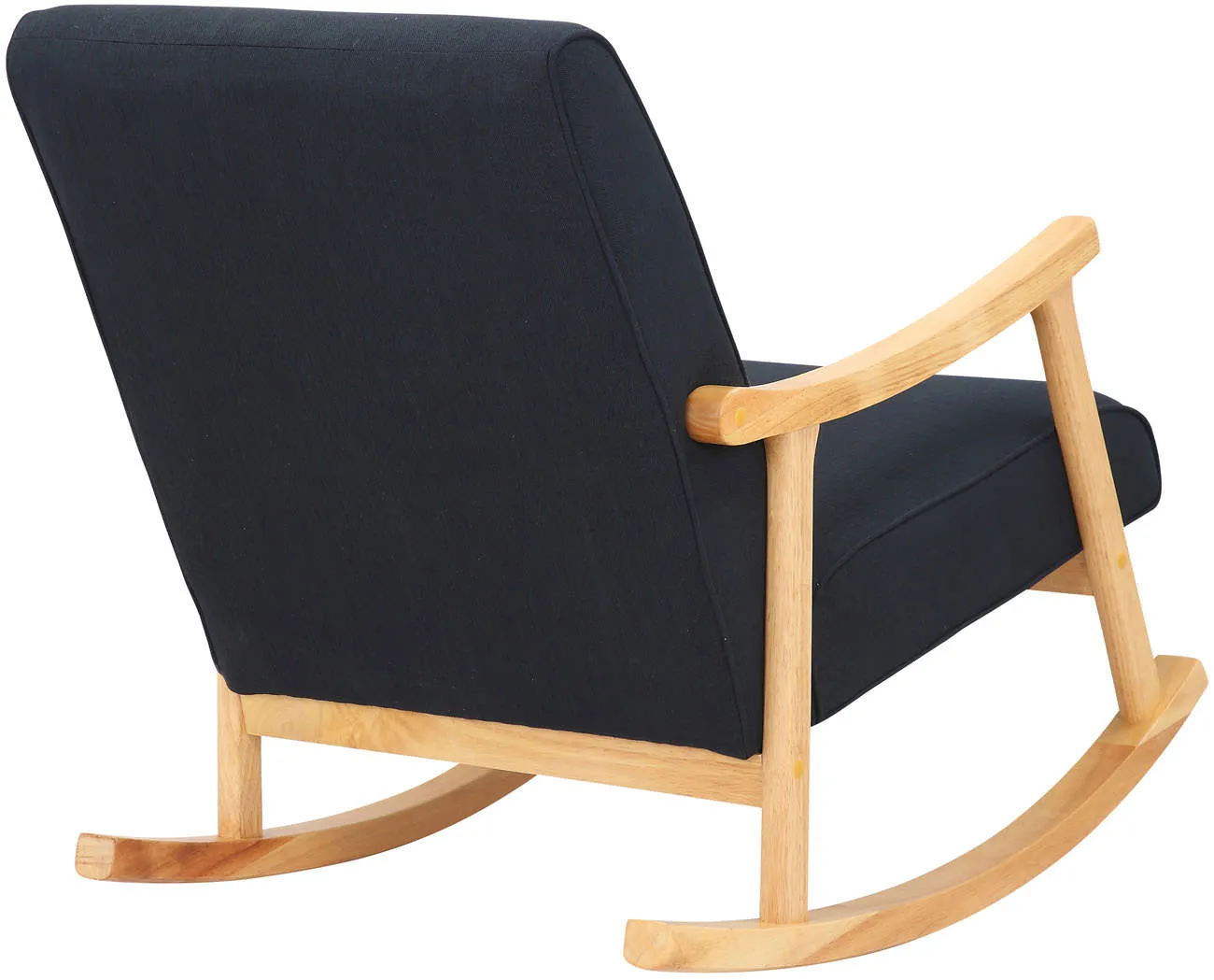 Schaukelstuhl Morelia 82x67x92 cm schwarz