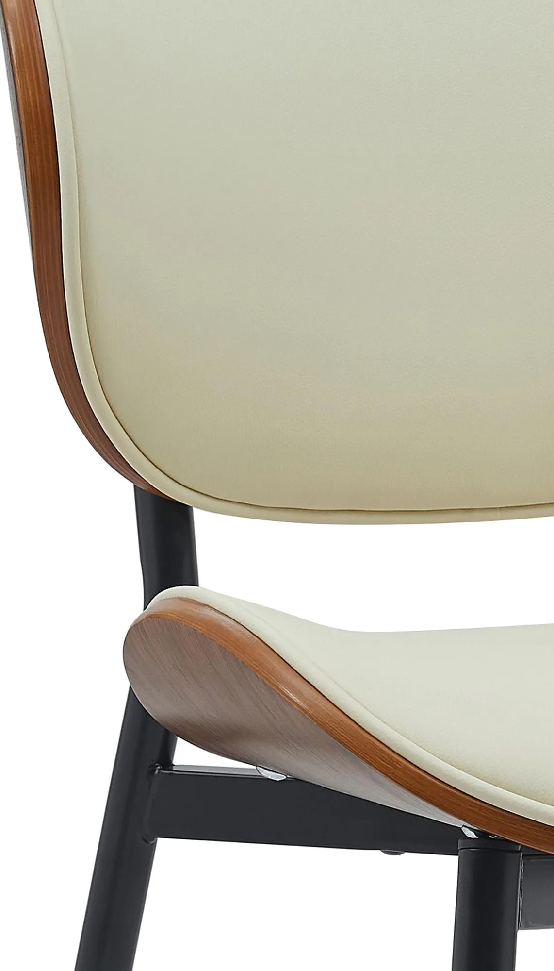 Stuhl Enid 50x54x80 cm walnuss/creme