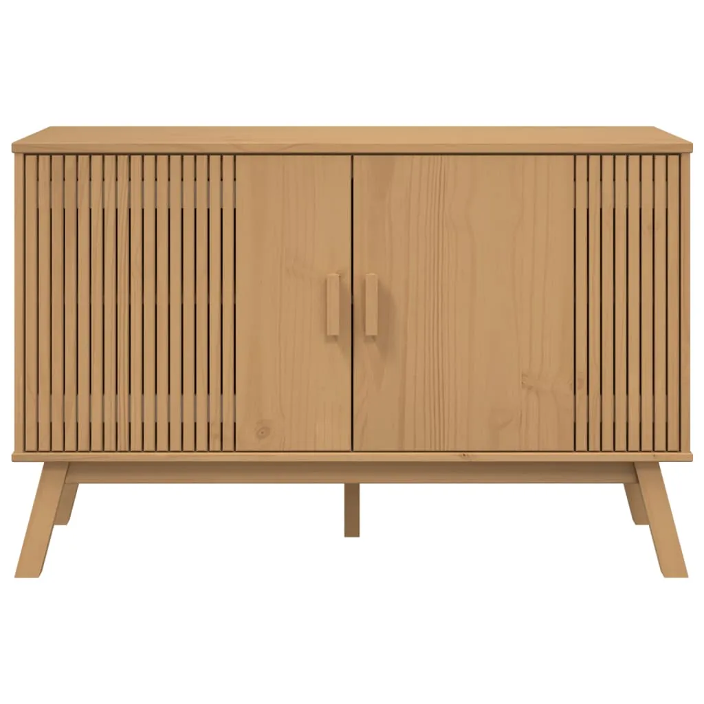 Sideboard aus massivem Kiefernholz Braun 114 x 43 x 73,5 cm