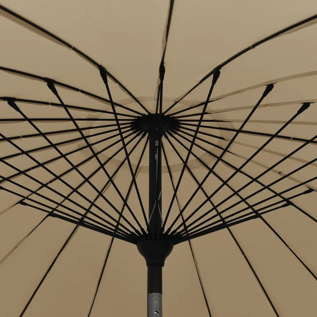 Sonnenschirm mit Aluminium-Mast 250 cm Taupe