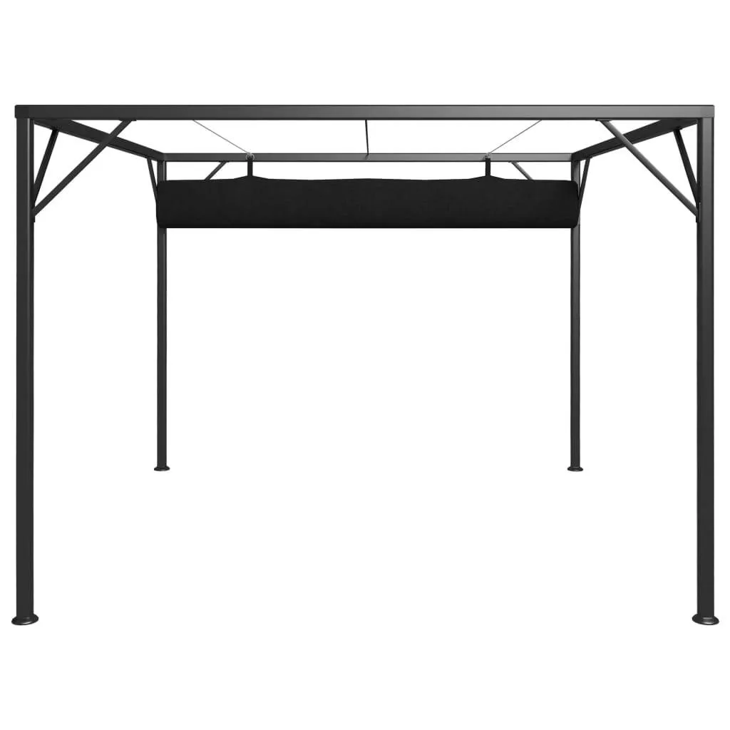 Pavillon mit ausziehbarem Dach 3 x 3 x 2,3 m Anthrazit