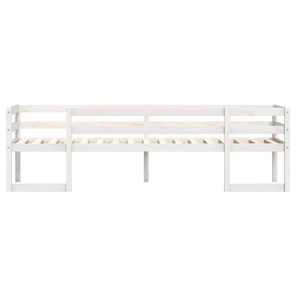 Kinderbett Weiß 195,5 x 82,5 x 61 cm mit Rausfallschutz