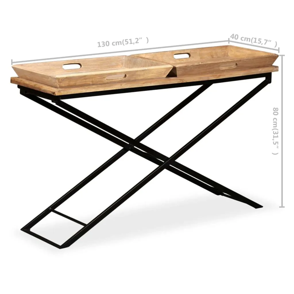 Konsolentisch Mangoholz Massiv 130 x 40 x 80 cm