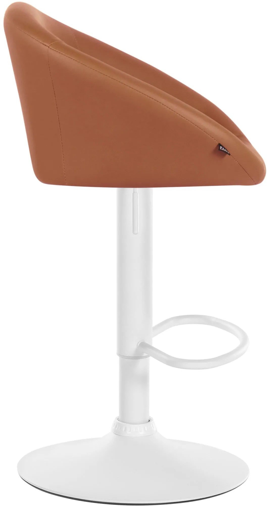Barhocker Davie Kunstleder 86-106x55x51 cm hellbraun