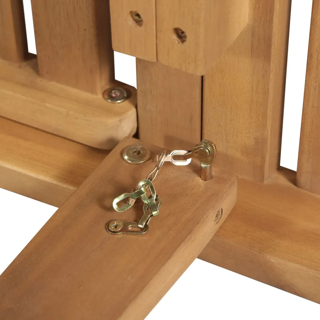 Echtholz Sonnenliege 200 x 61 x 30/86 cm Beige