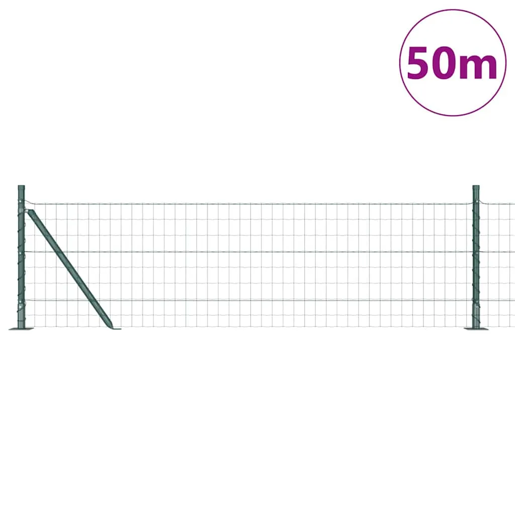 Outdoor-Zaunpaneel Set 5000 x 3,2 x 60 cm in Grün