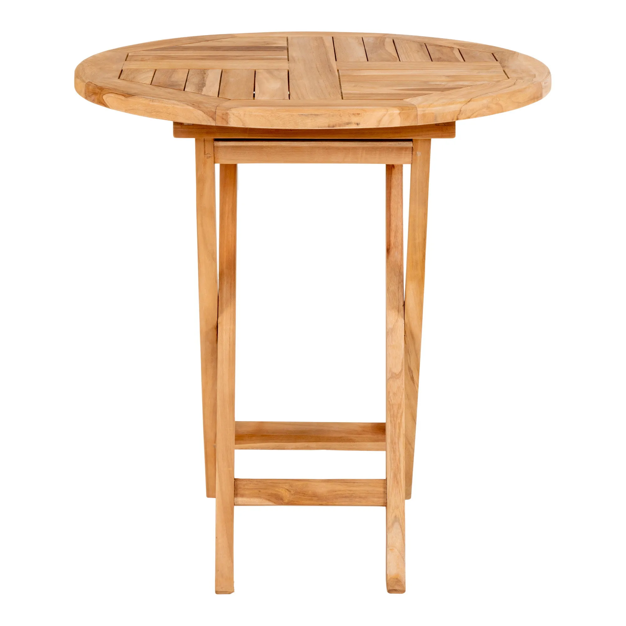 tinkaro Beistelltisch Oviedo Teakholz ø70x75 cm Natur