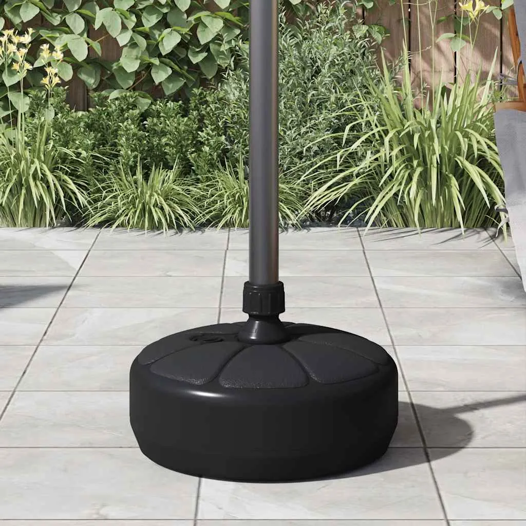 Sonnenschirmständer Sand/Wasser 15 L Schwarz