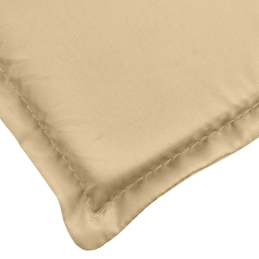 Liegenauflage Melange Beige 200x60x4 cm Polyester mit Schaumstofffaser