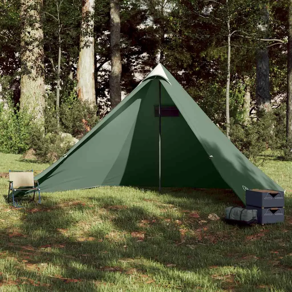 Familienzelt Tipi Grün 427x411x178 cm wasserdicht und leicht tragbar